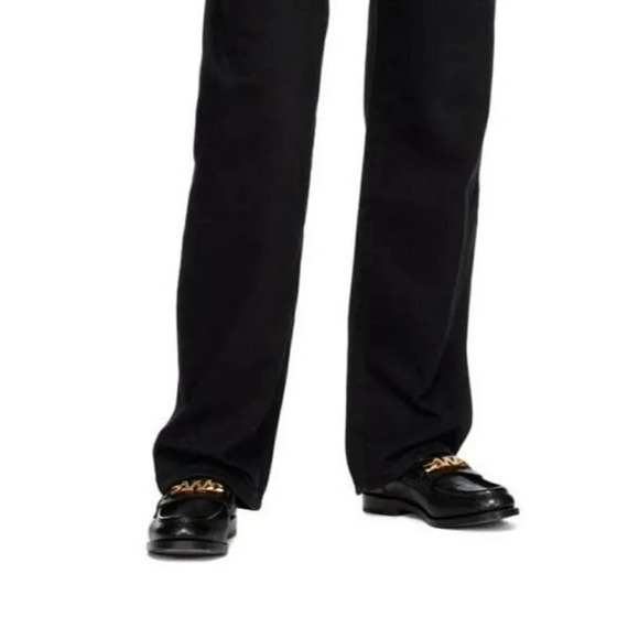 Alexander Wang Women's Carter Black Embossed Loafers Size 38.5 (MSRP $595) - Picture 2 of 12